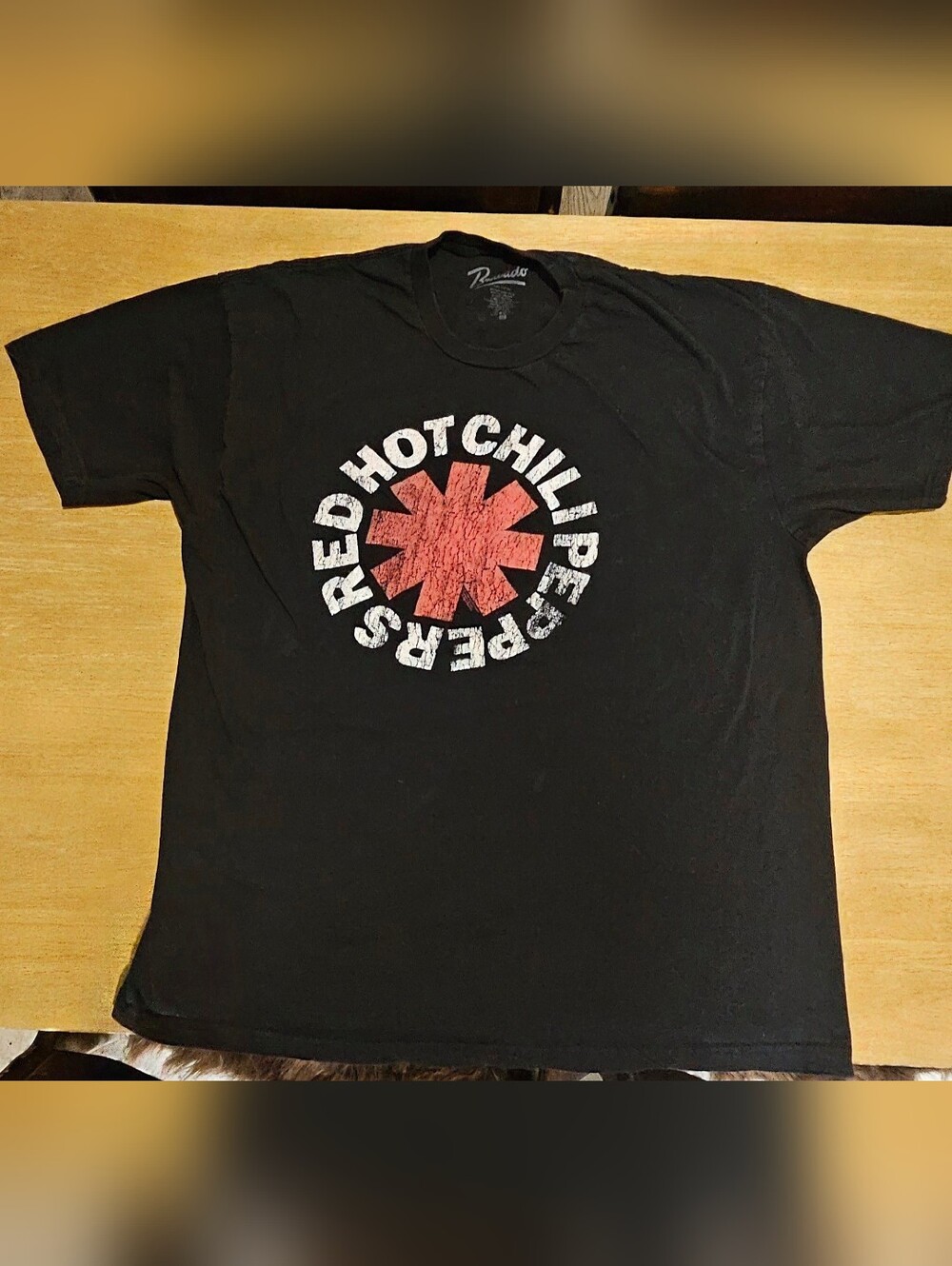Red Hot Chili Peppers Logo Graphic T-Shirt Black Bravado Size XL Band Tee